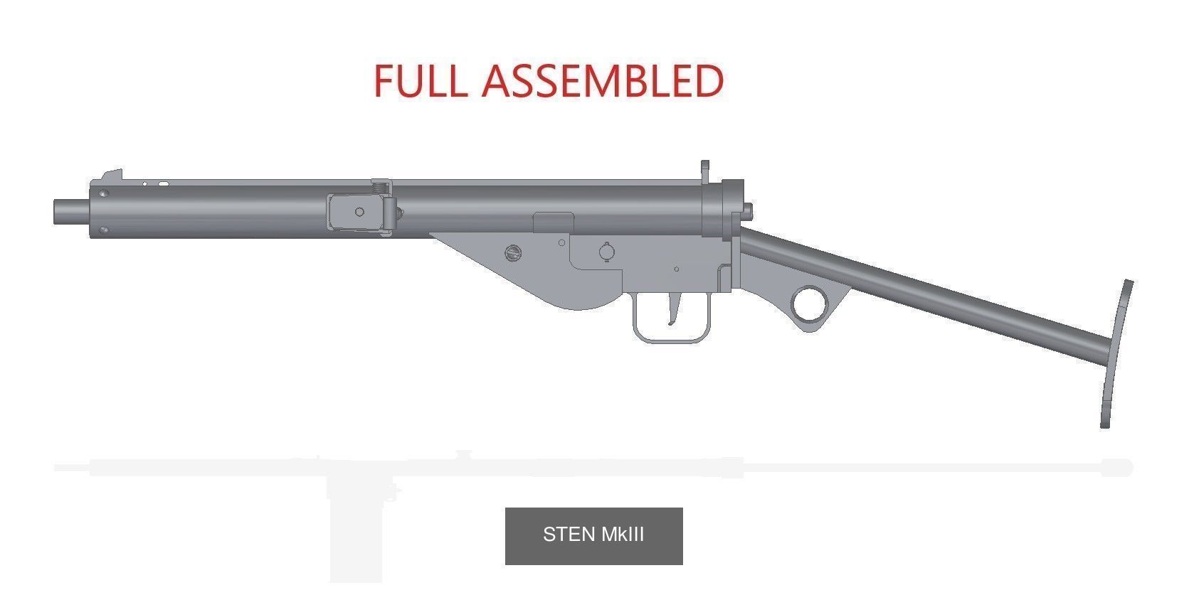 STEN collection full assembled luftwaffe grenade launcher _5