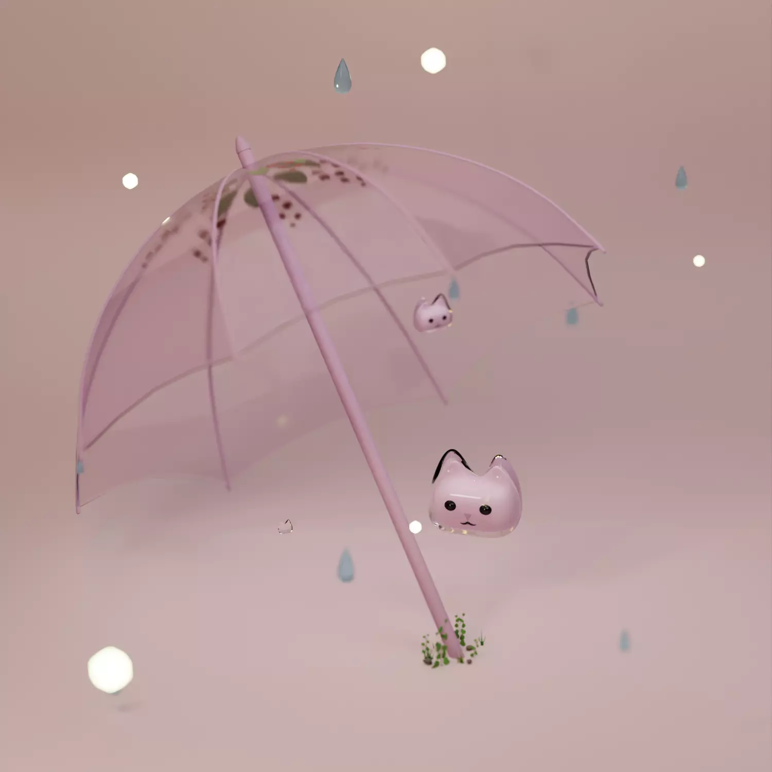 Cute Little Cat Free low-poly 3D model