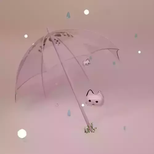 Cute Little Cat  Free low-poly 3D model