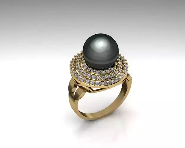 Black Pearl classic ring