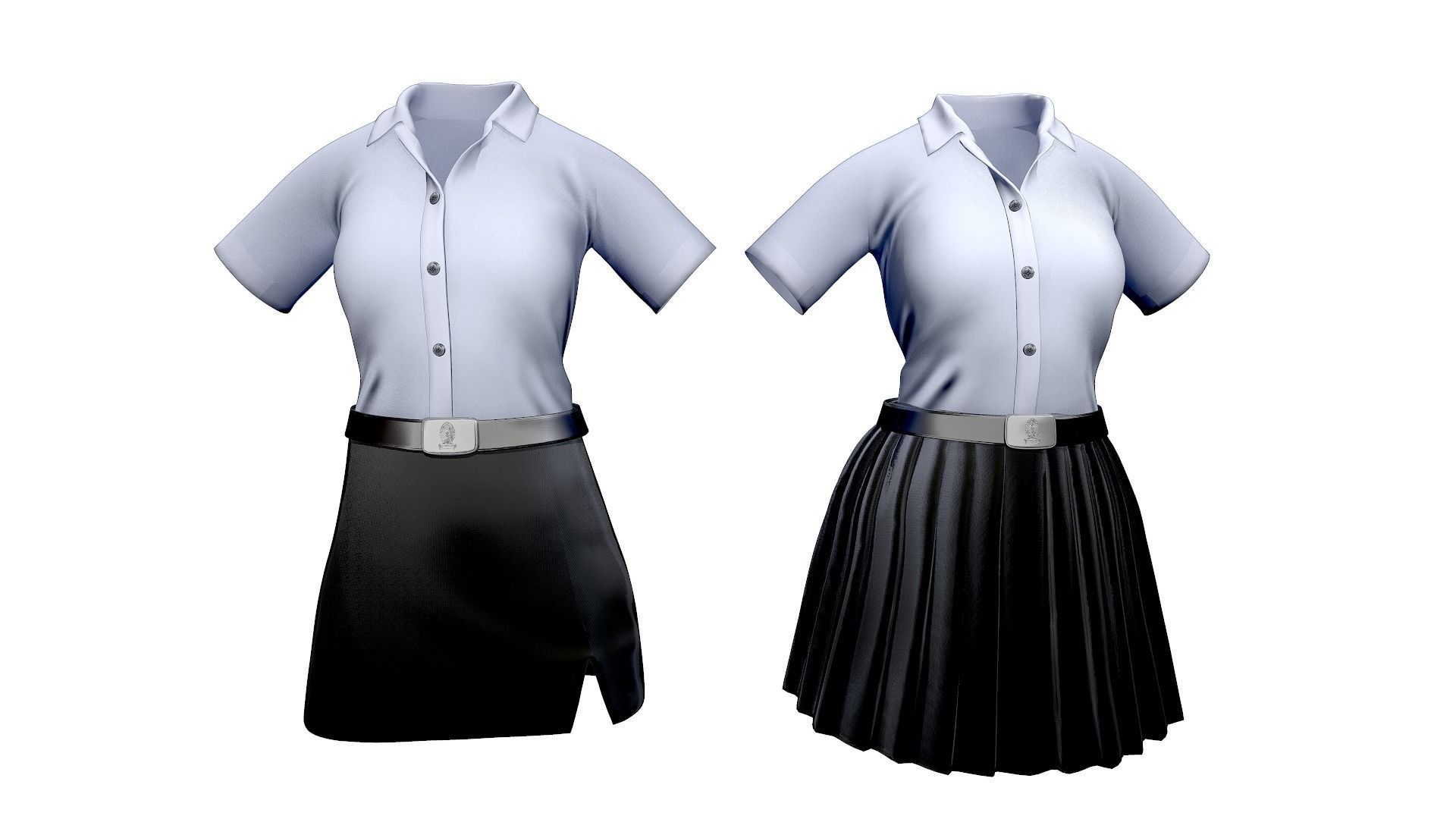 University Uniforms 3D model_2
