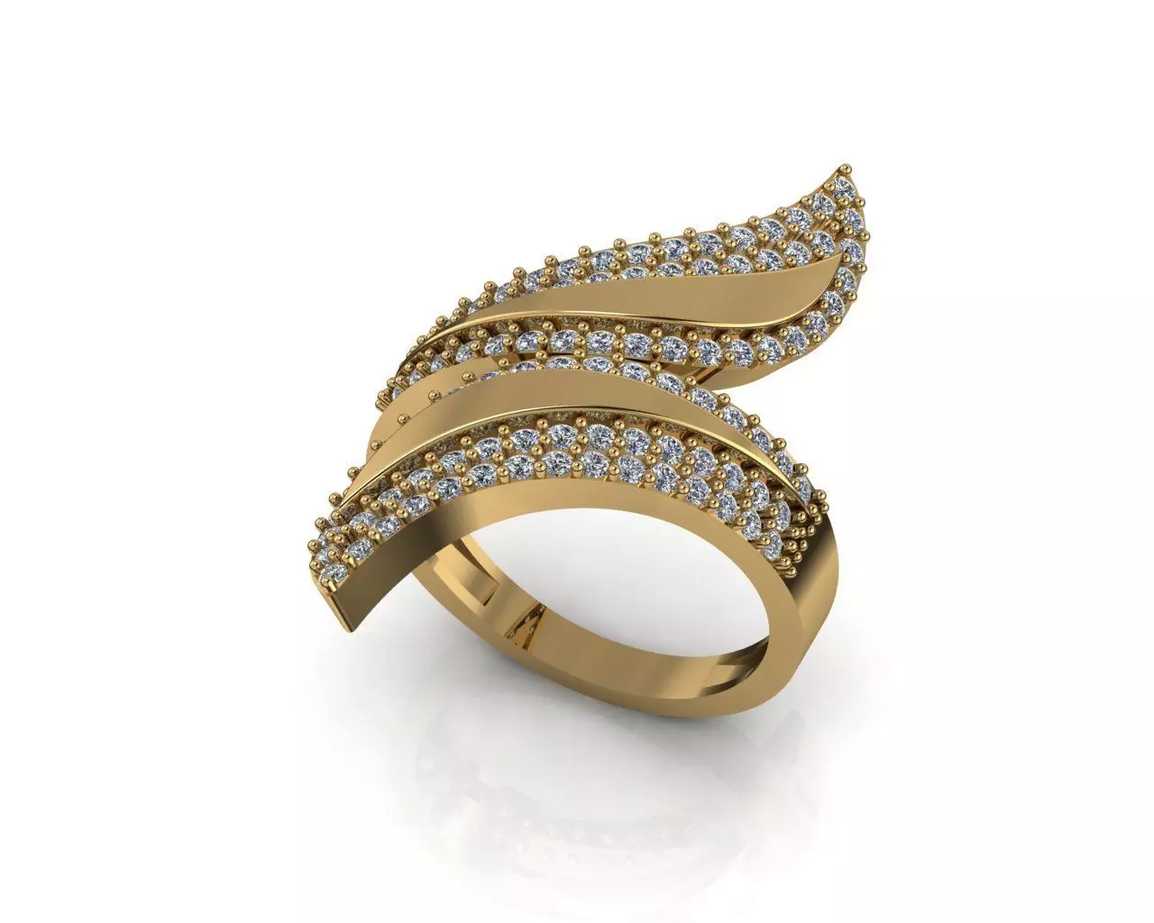 Classic diamond high end ring 3D print model