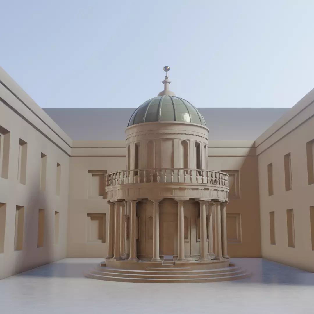 San Pietro in Montorio - Bramante 3D model_0