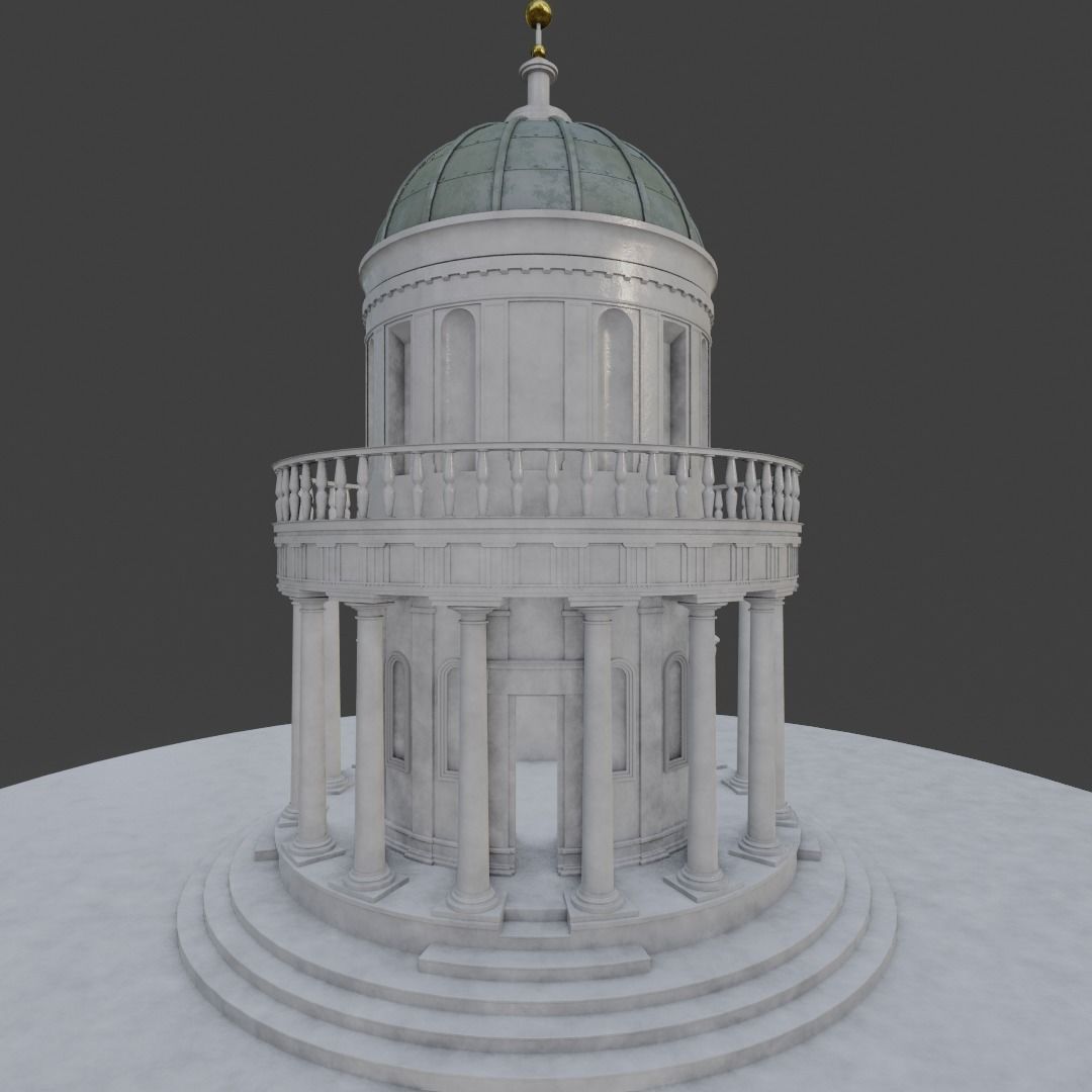 San Pietro in Montorio - Bramante 3D model_4