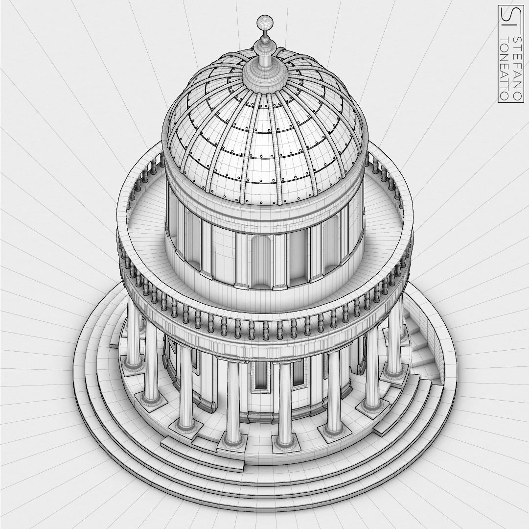 San Pietro in Montorio - Bramante 3D model_1