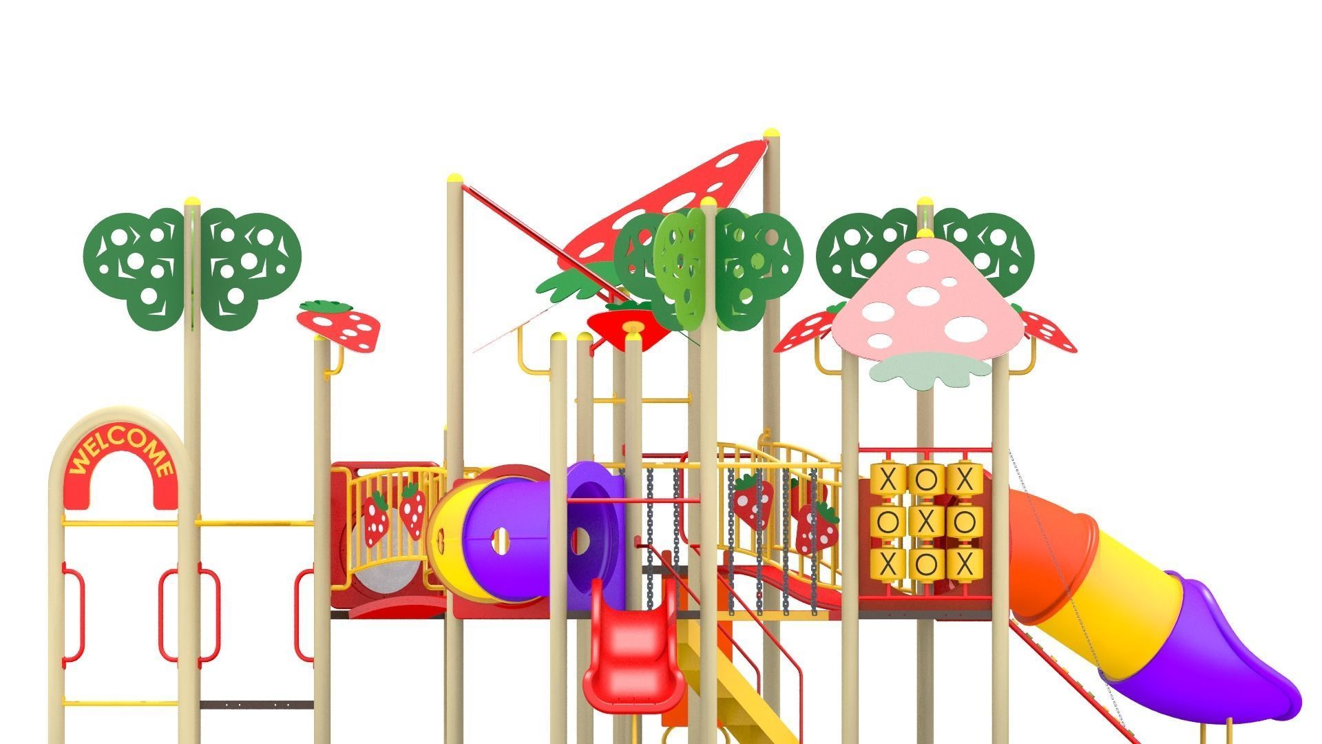Strawberry Playground 3D model_9