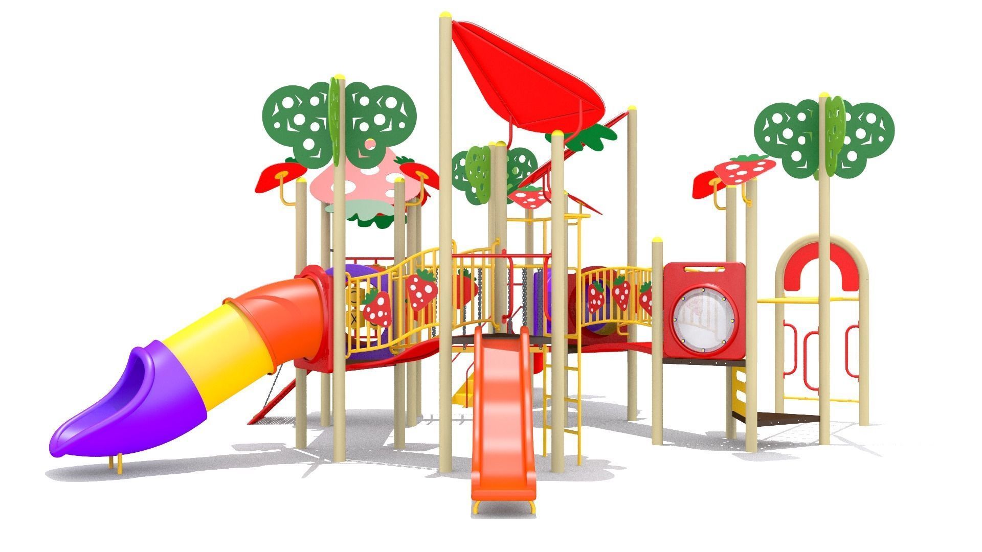 Strawberry Playground 3D model_5