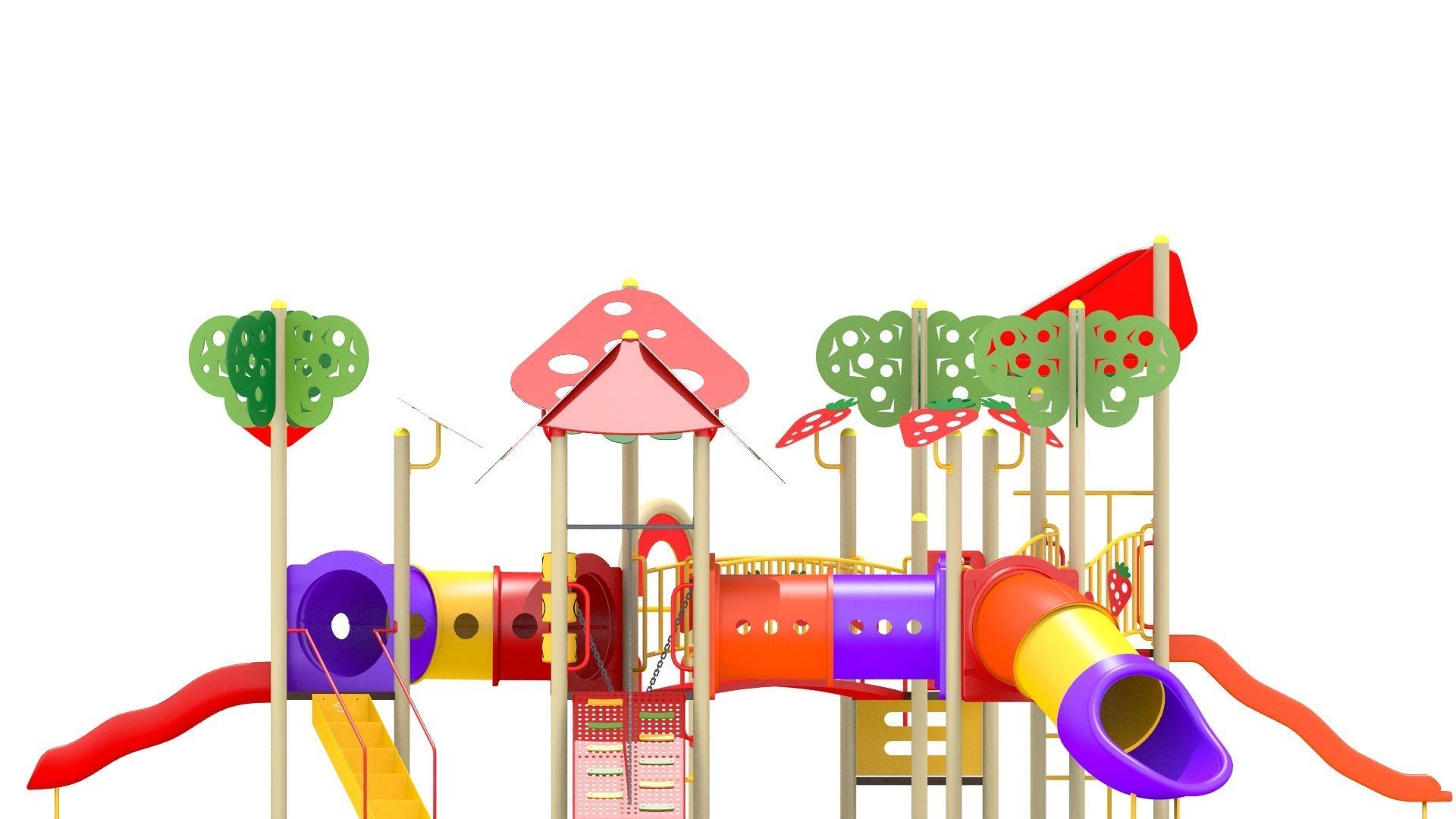 Strawberry Playground 3D model_8