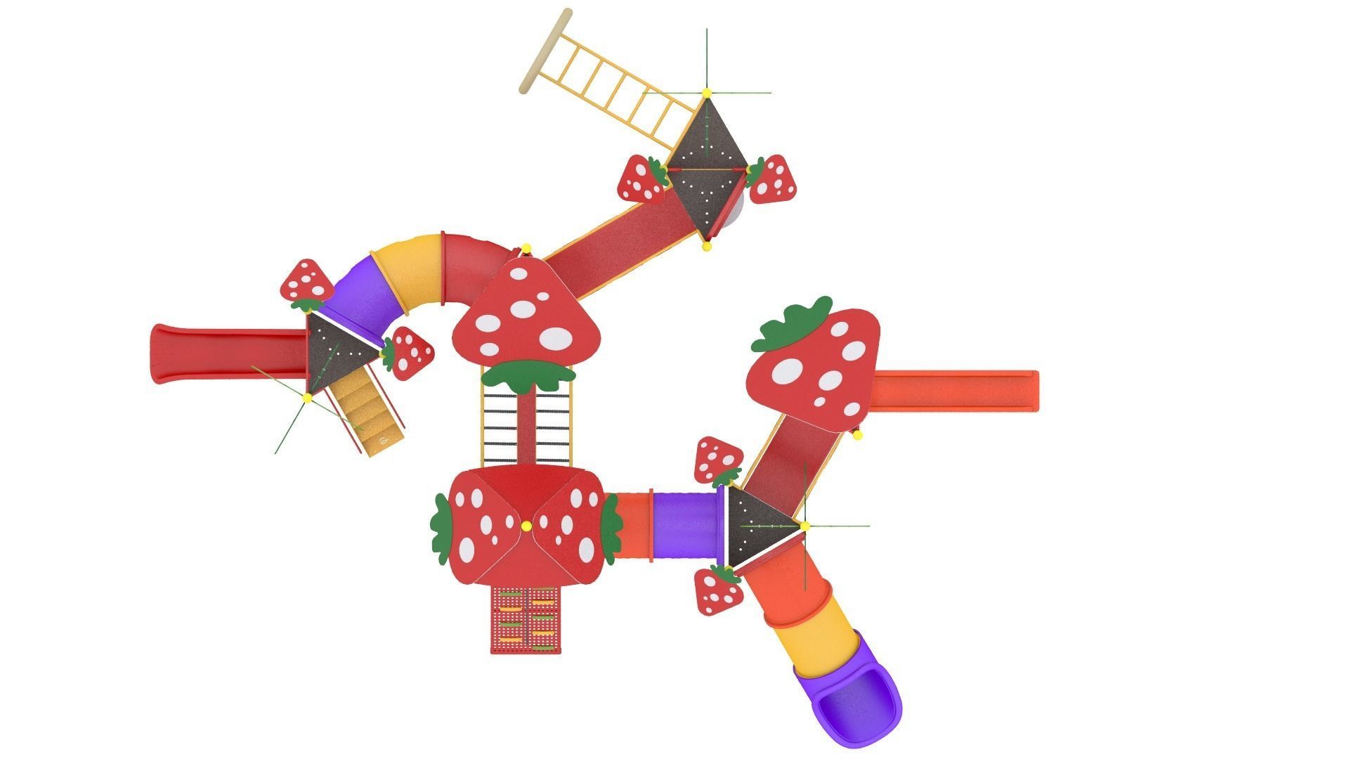 Strawberry Playground 3D model_1