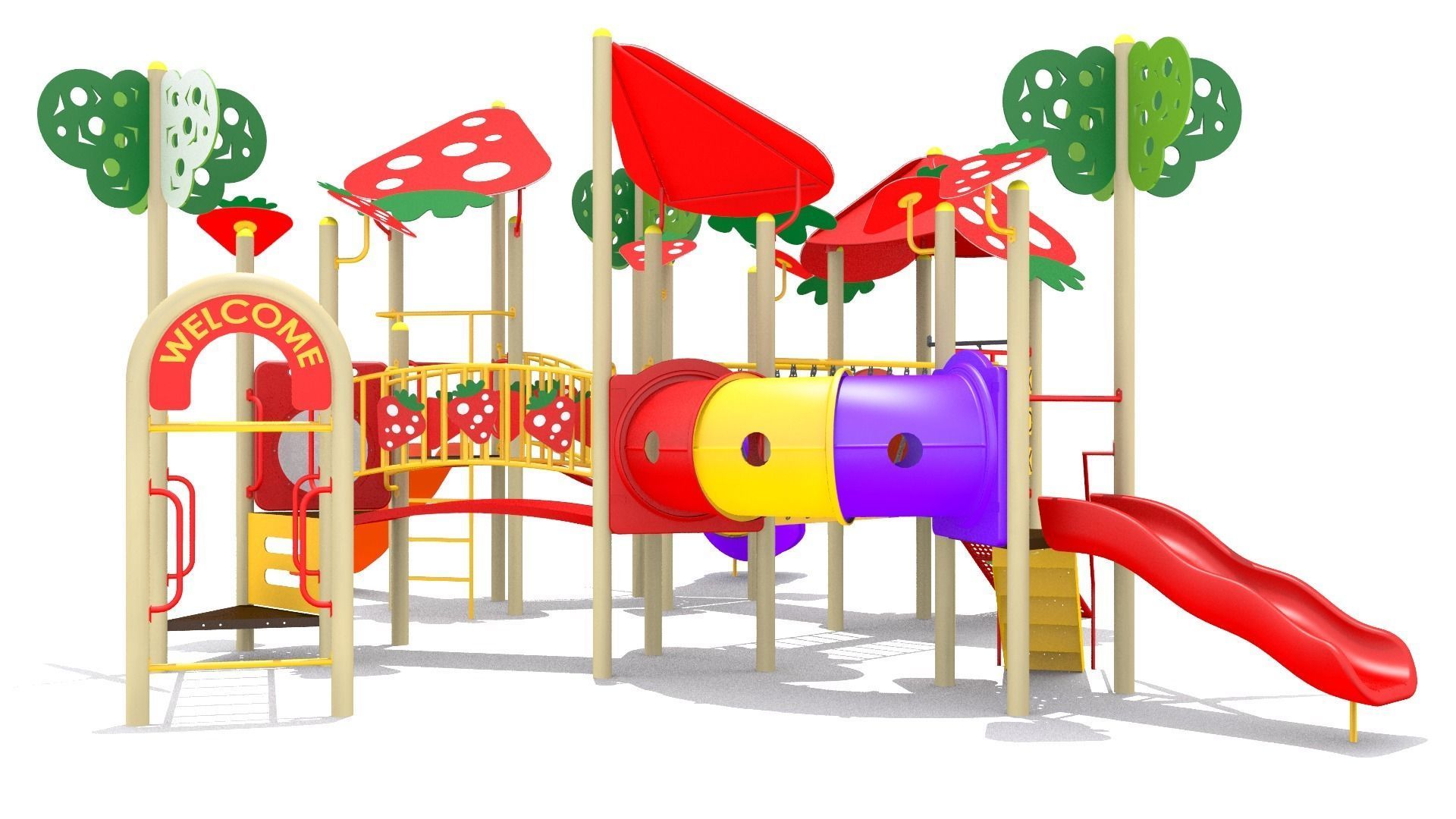 Strawberry Playground 3D model_3
