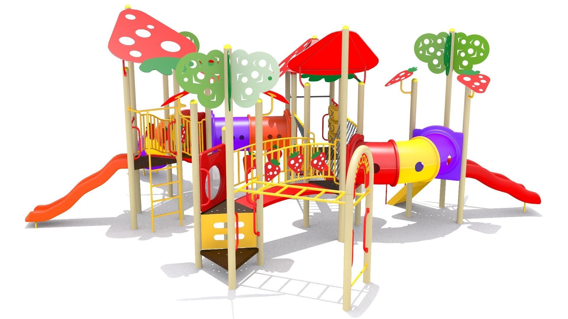 Strawberry Playground 3D model_6