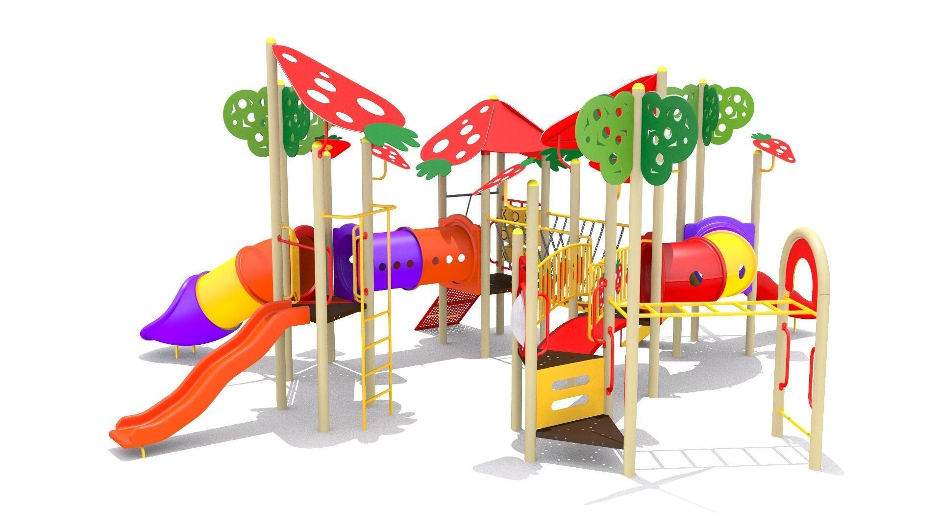 Strawberry Playground 3D model_2