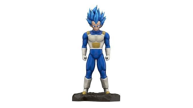 Vegeta Super Saiyan  Low-poly 3D model