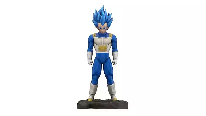 Vegeta Super Saiyan  Low-poly 3D model