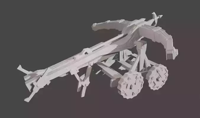 Ballista wheeled vehicle 3D print model