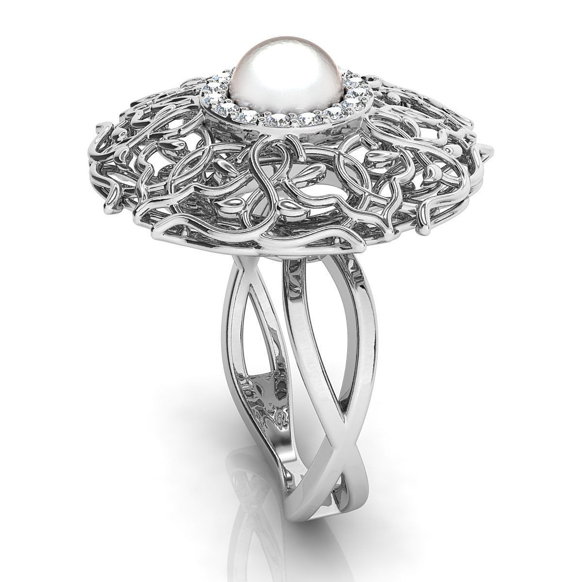 Fancy ring 3D print model_4