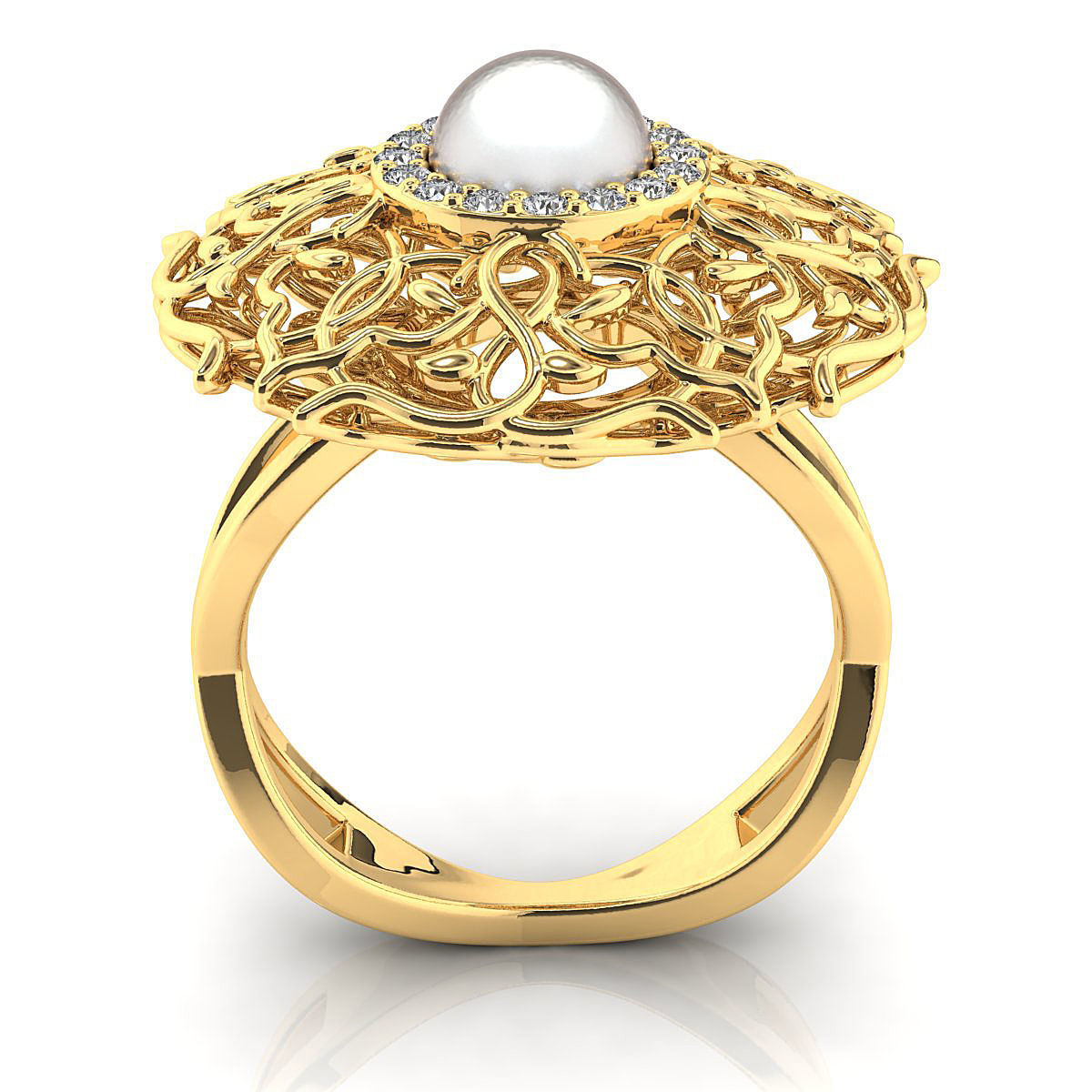 Fancy ring 3D print model_9