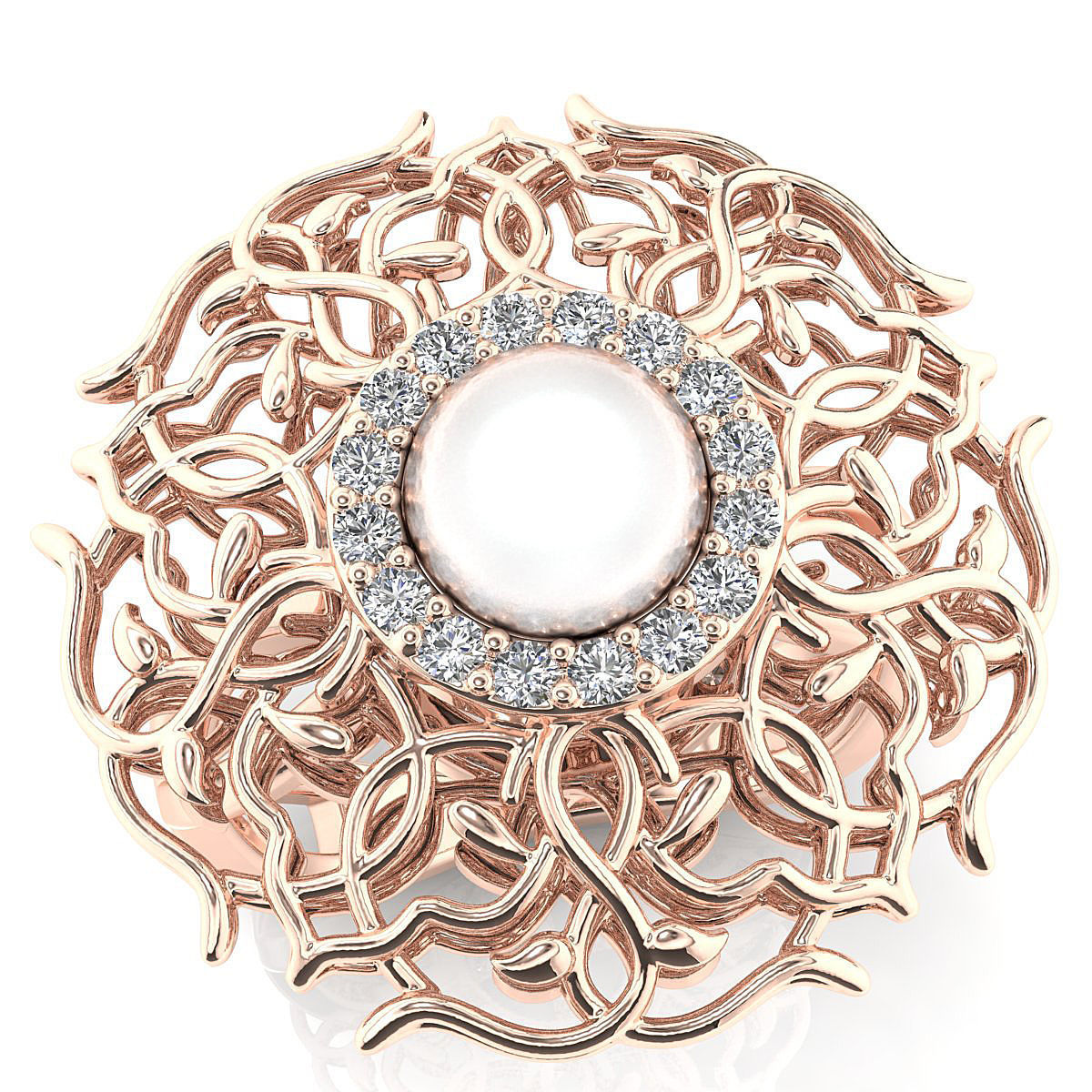 Fancy ring 3D print model_2