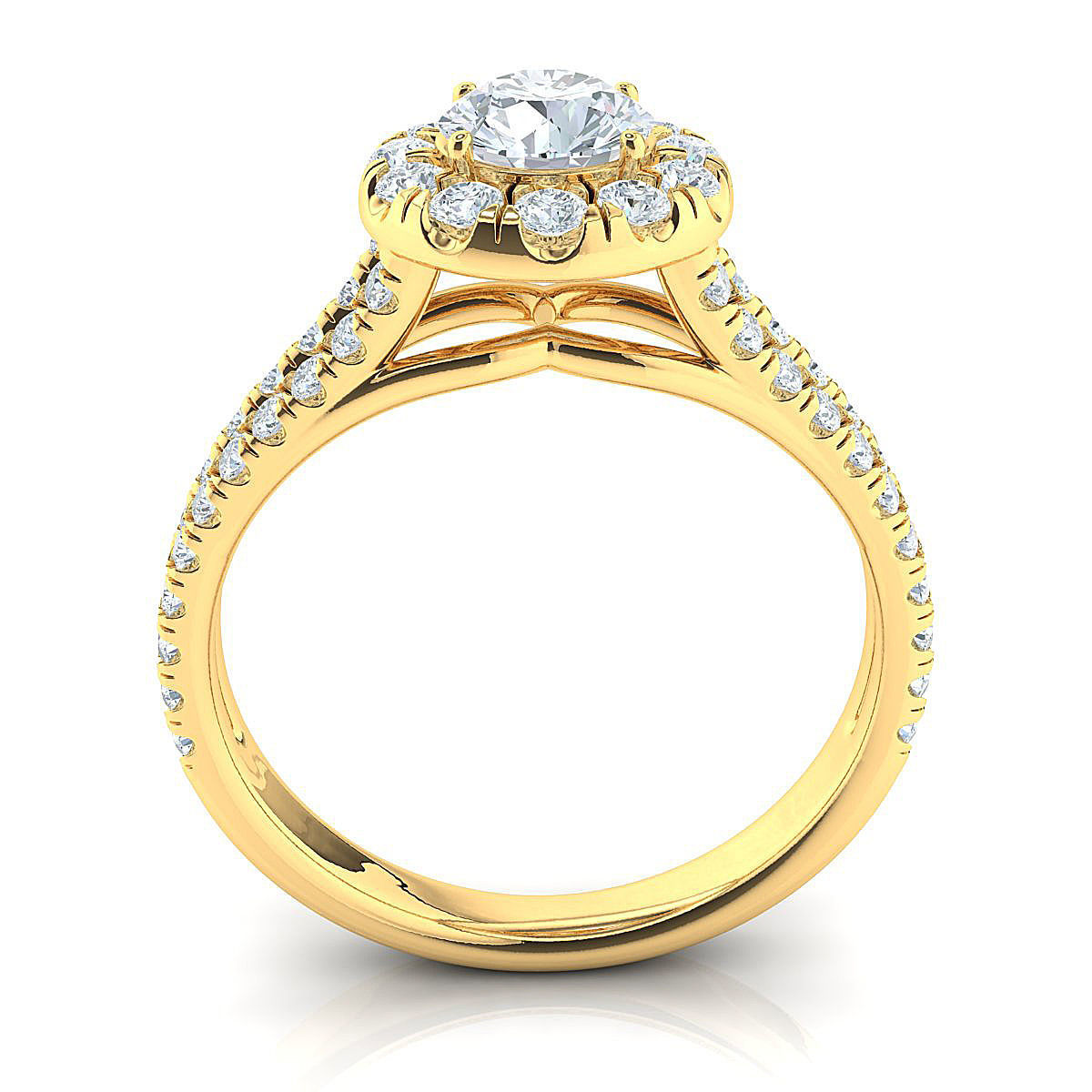 Halo ring - 5-10-mm center 3D print model_9