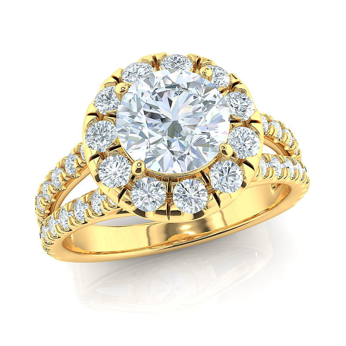 Halo ring - 6-50-mm center 3D print model_2