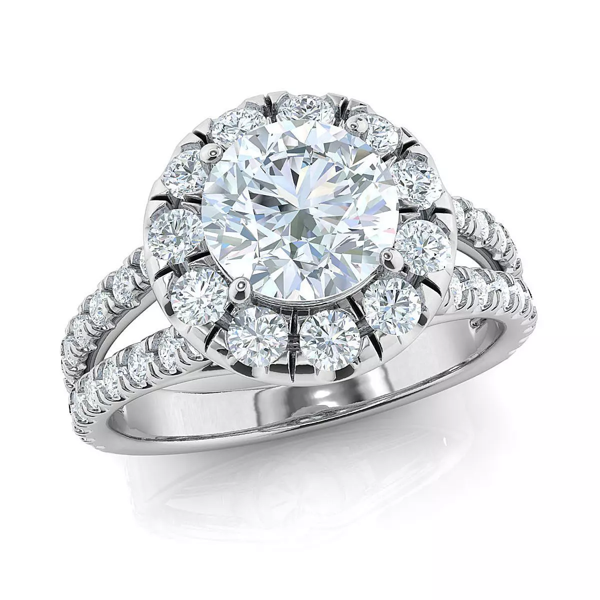 Halo ring - 6-50-mm center 3D print model_0