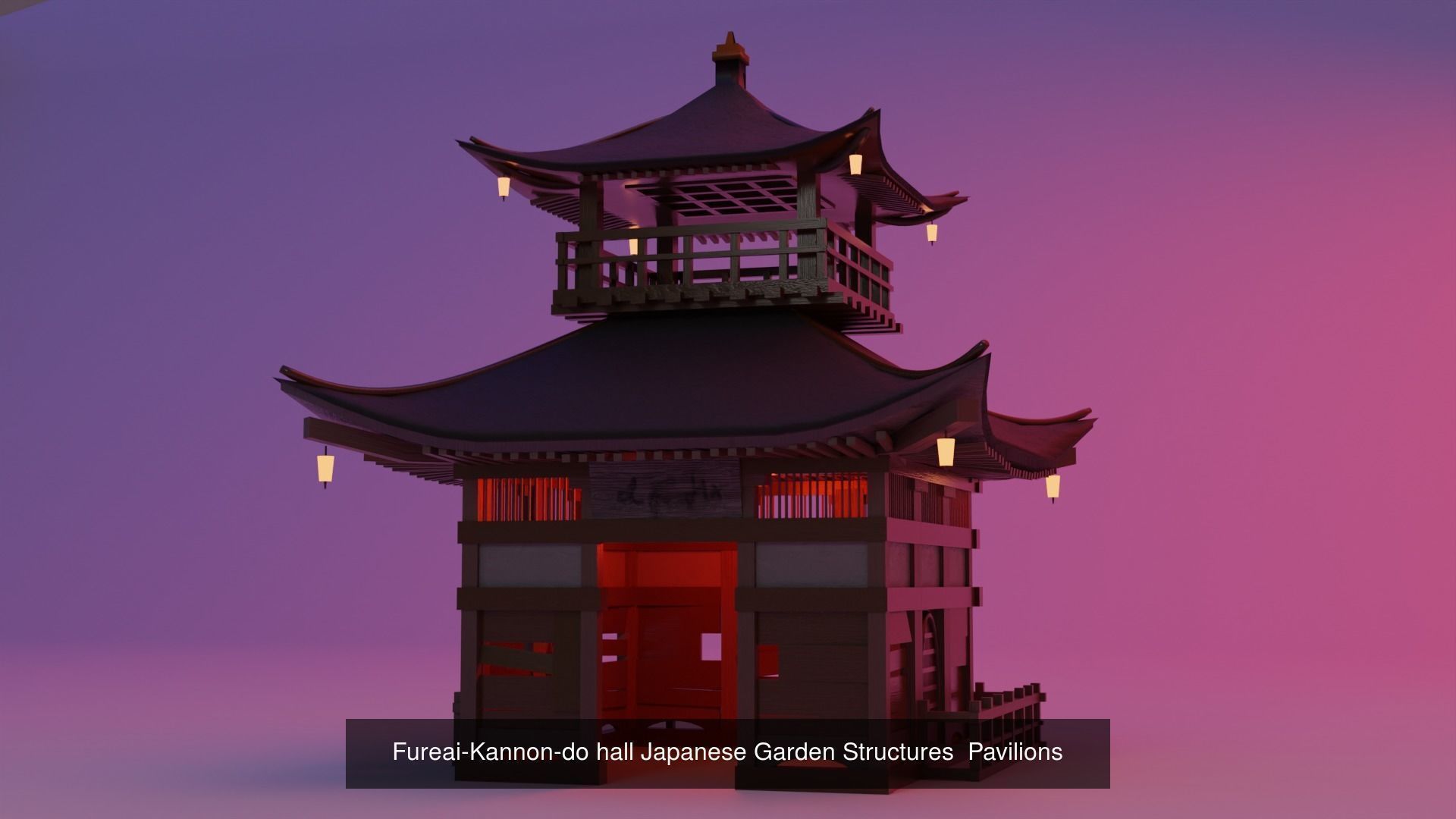 Japanese  Structures Buildings  3D Model Collection_5
