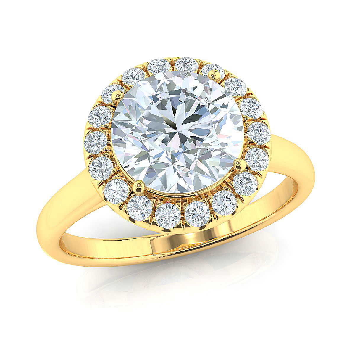 Halo ring - 7-30-mm center 3D print model_2