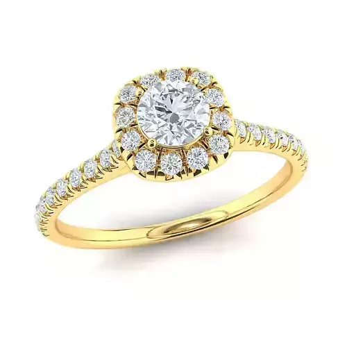 Engagement ring 4-0 mm center