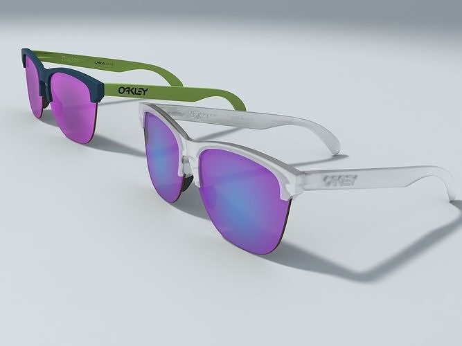A pair of Oakley Frogskins Lite sunglasses 3D model