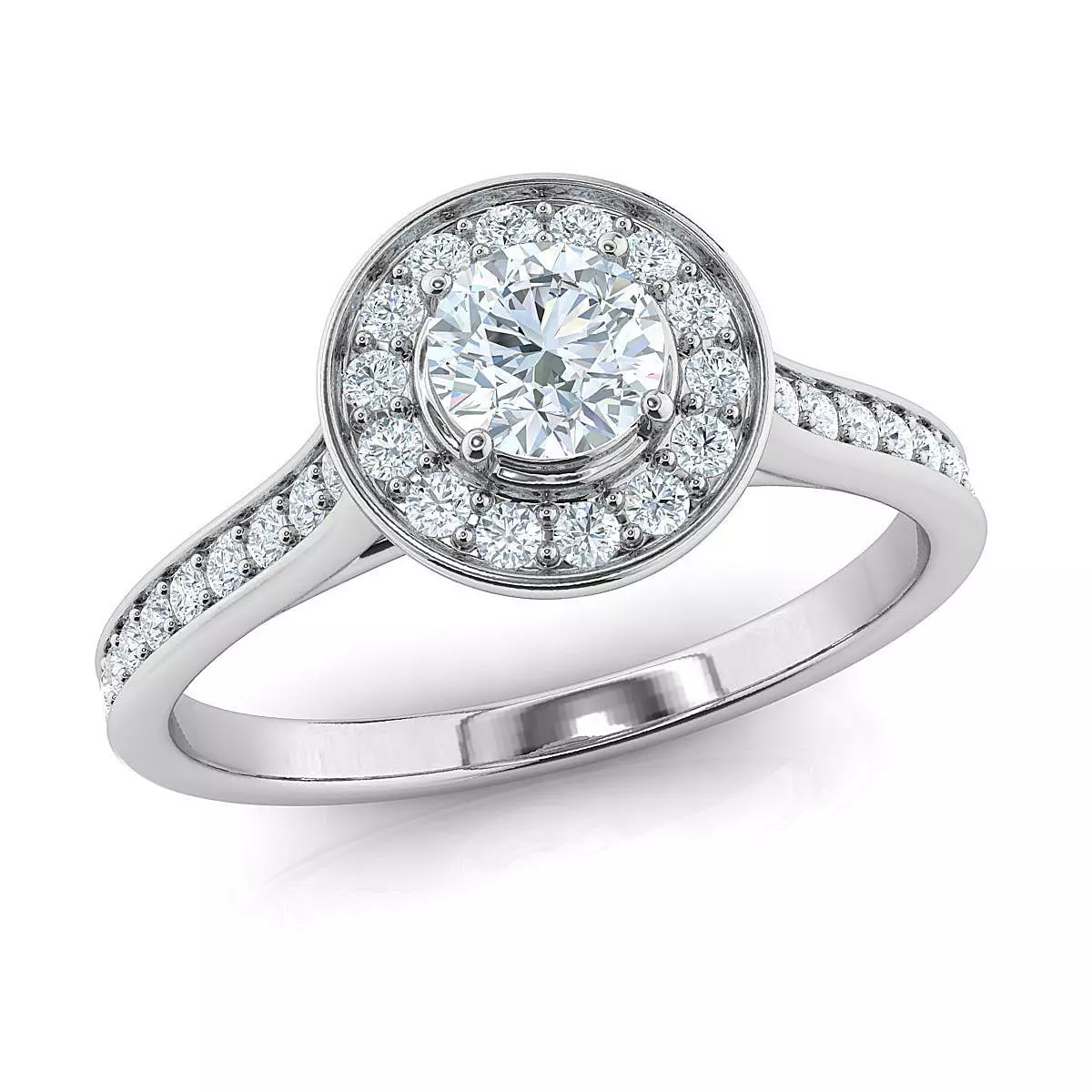 Fancy helo ring 4-00 mm center 3D print model_0