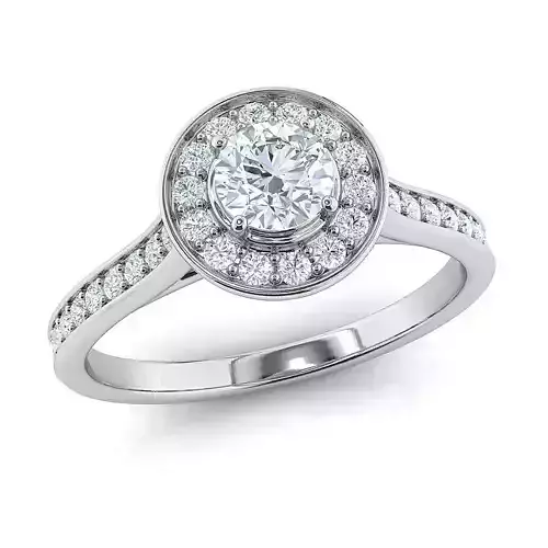 Fancy helo ring 4-00 mm center