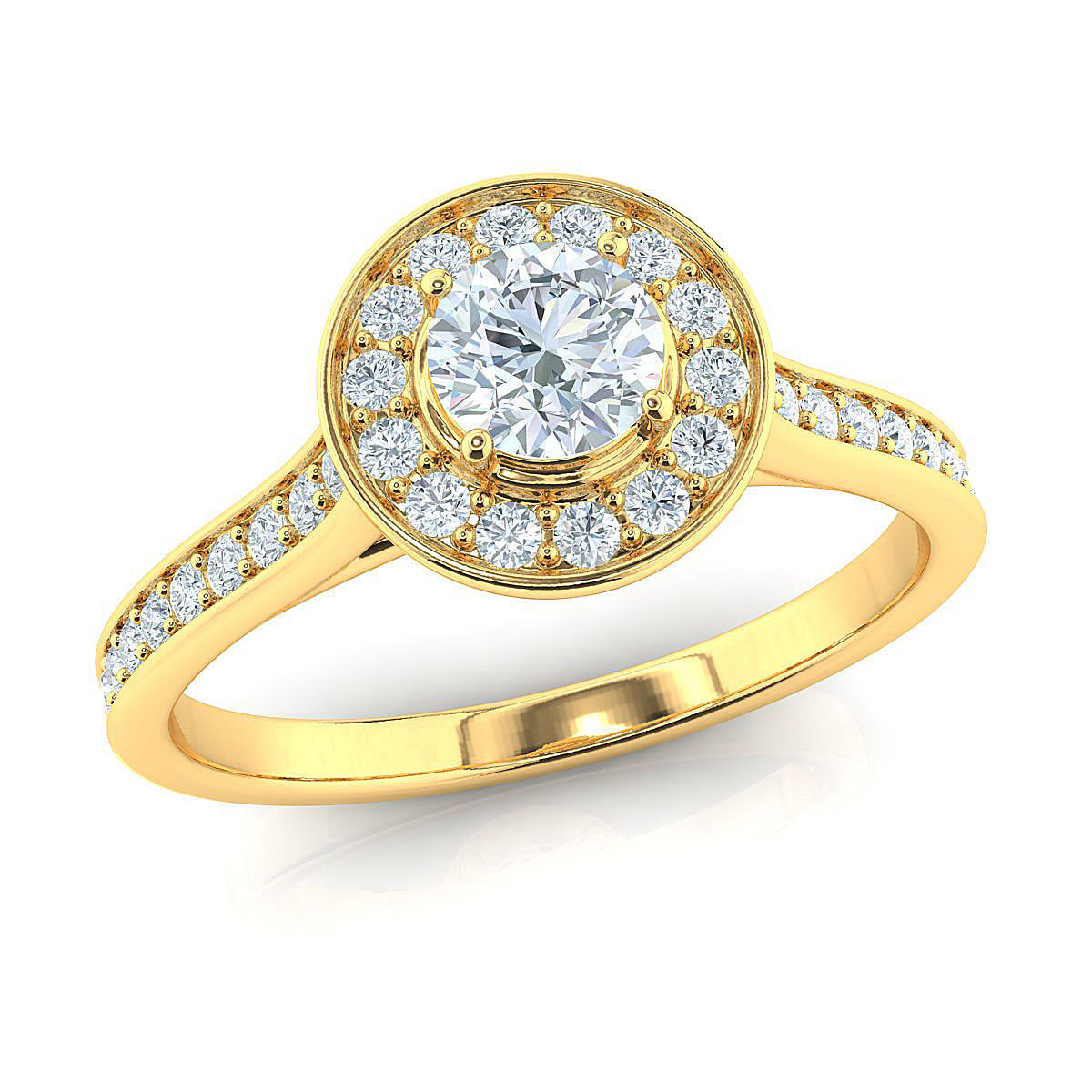 Fancy helo ring 4-00 mm center 3D print model_2