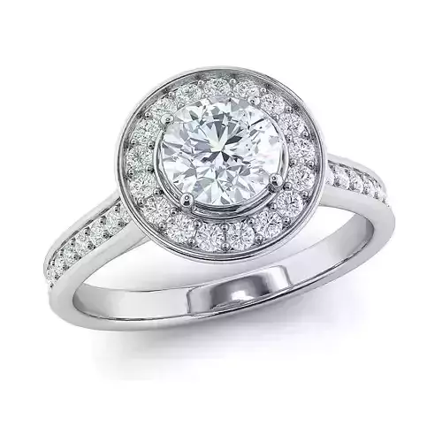 Fancy helo ring 5-10 mm center