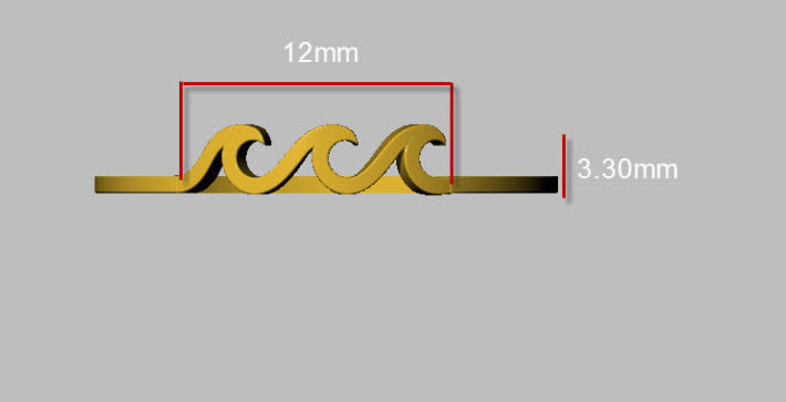 ocean wave ring 3D print model_8