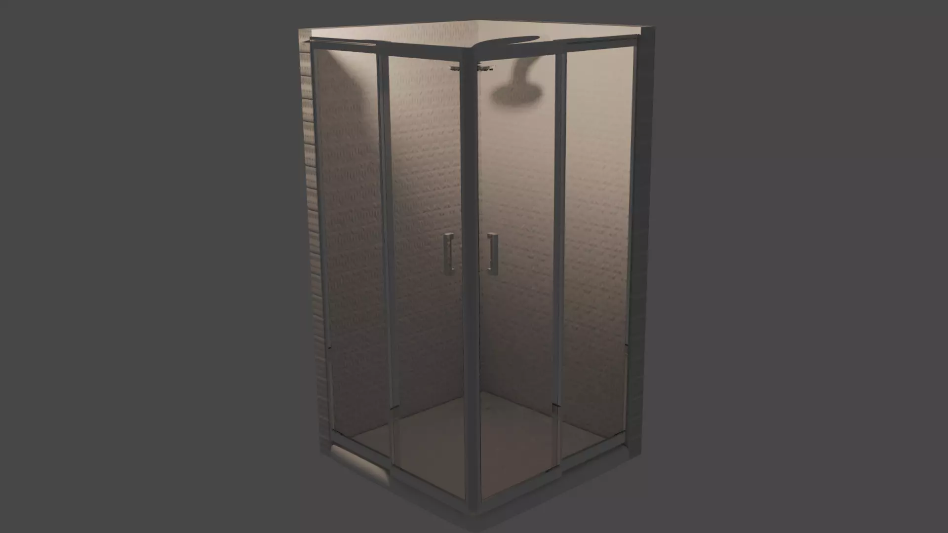 modern shower Free low-poly 3D model