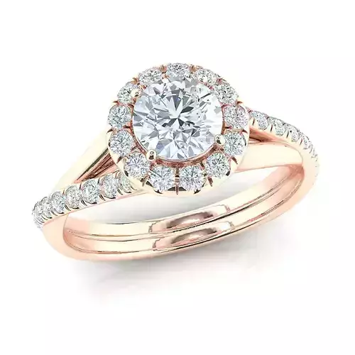 Engagement fancy ring 5-10-mm center