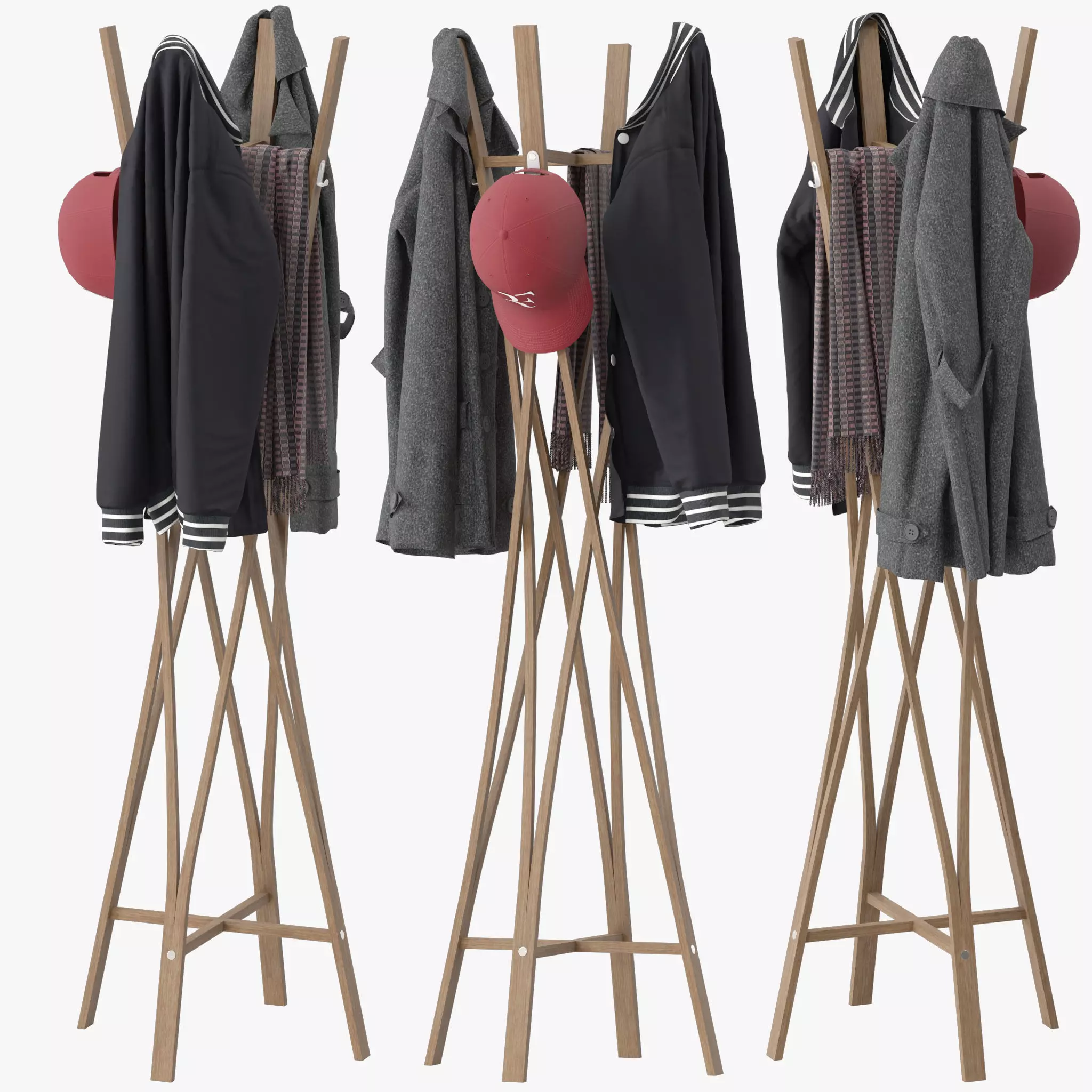 Coat Rack Tra 3D model