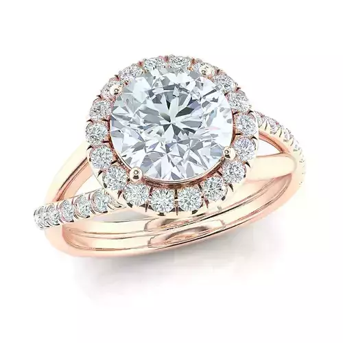 Engagement fancy ring 7-30-mm center