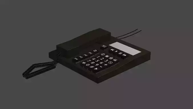 Phone in low poly Free 3D model
