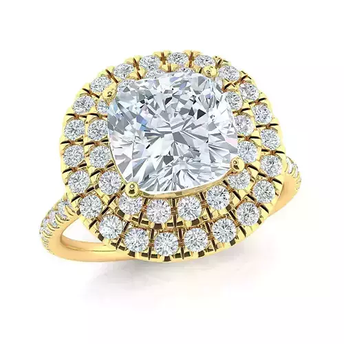 Double halo ring 7-30 mm center 3D print model