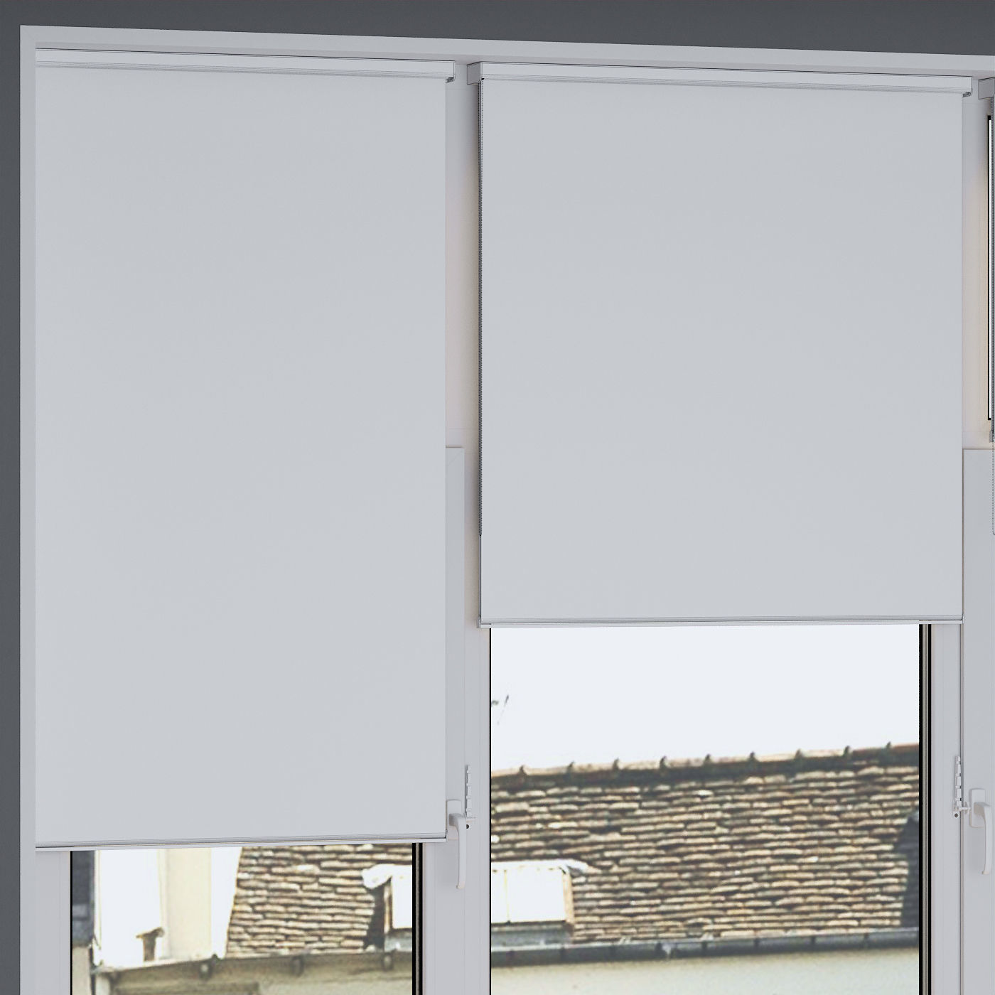 Roller blinds  day and night  3 colors 3D model_7