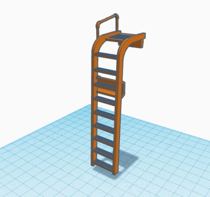Star Wars X-Wing Entry Ladder for Hasbro 3 75 3D print model_4