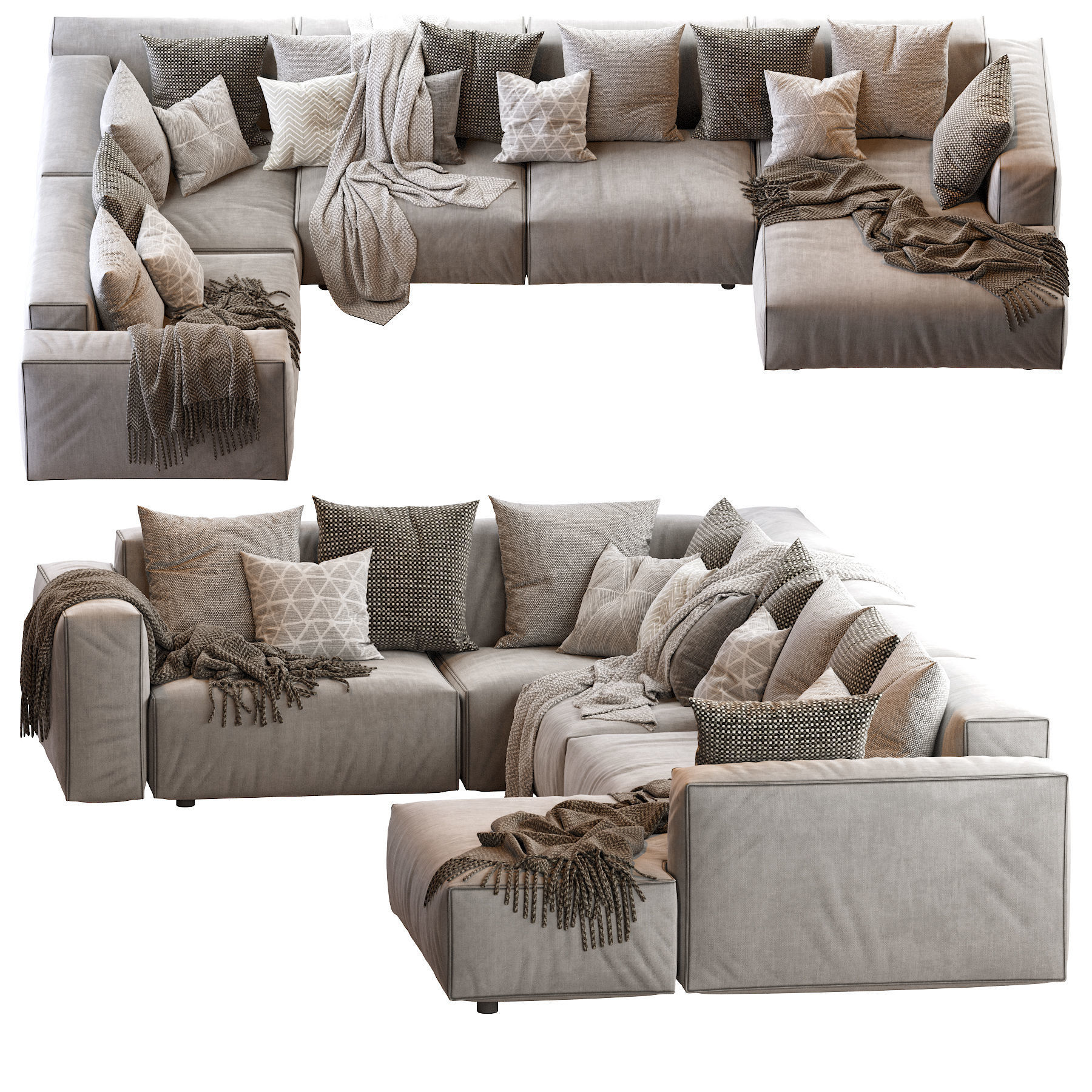 Hills Sofa 3D model_2
