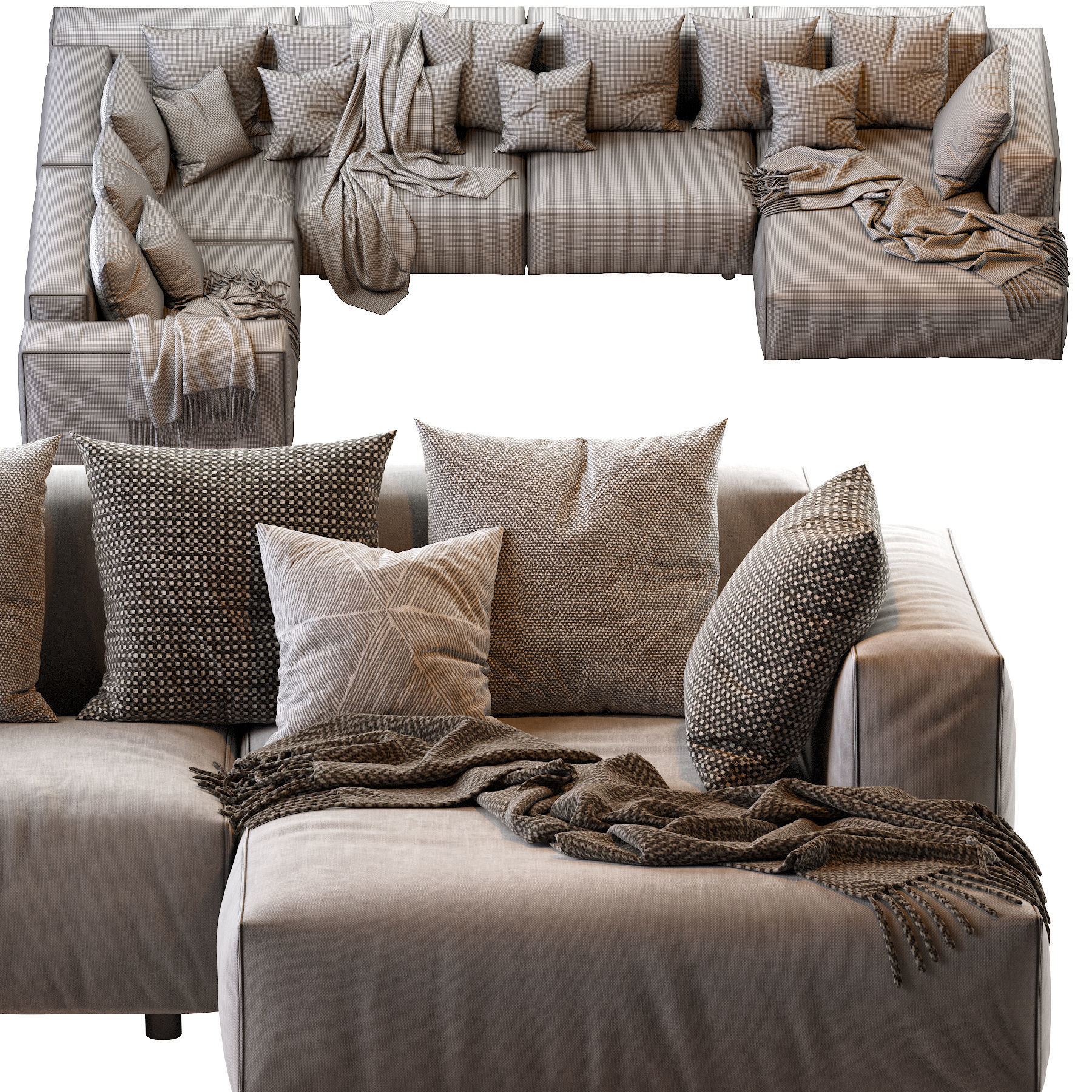 Hills Sofa 3D model_5