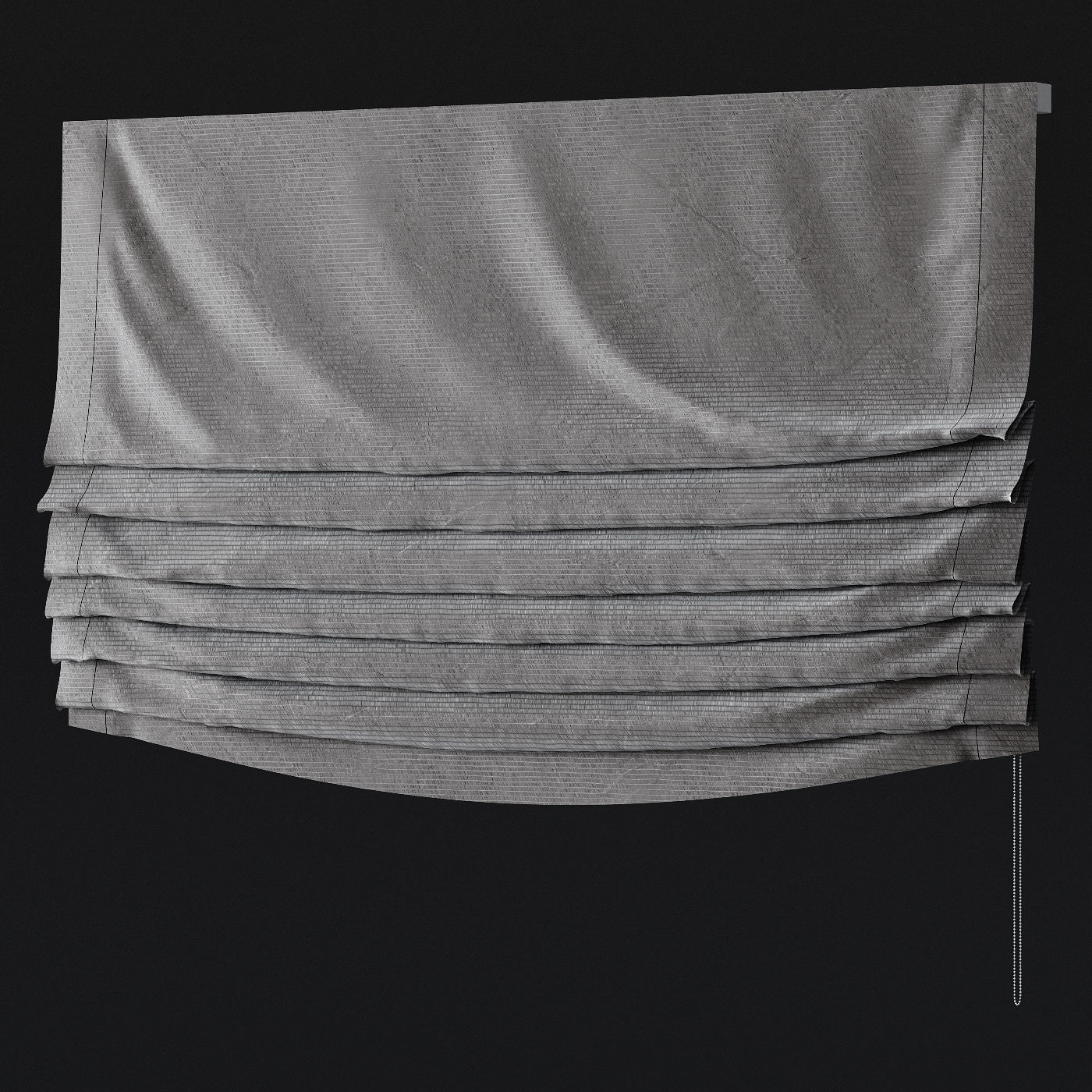 Roman curtains set 01 3D model_2