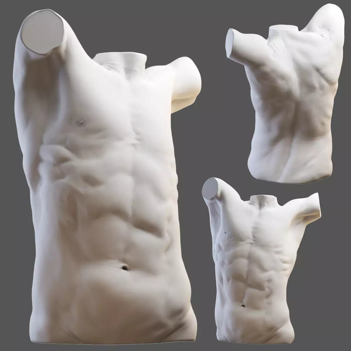 Torso mannequin 3D model_0