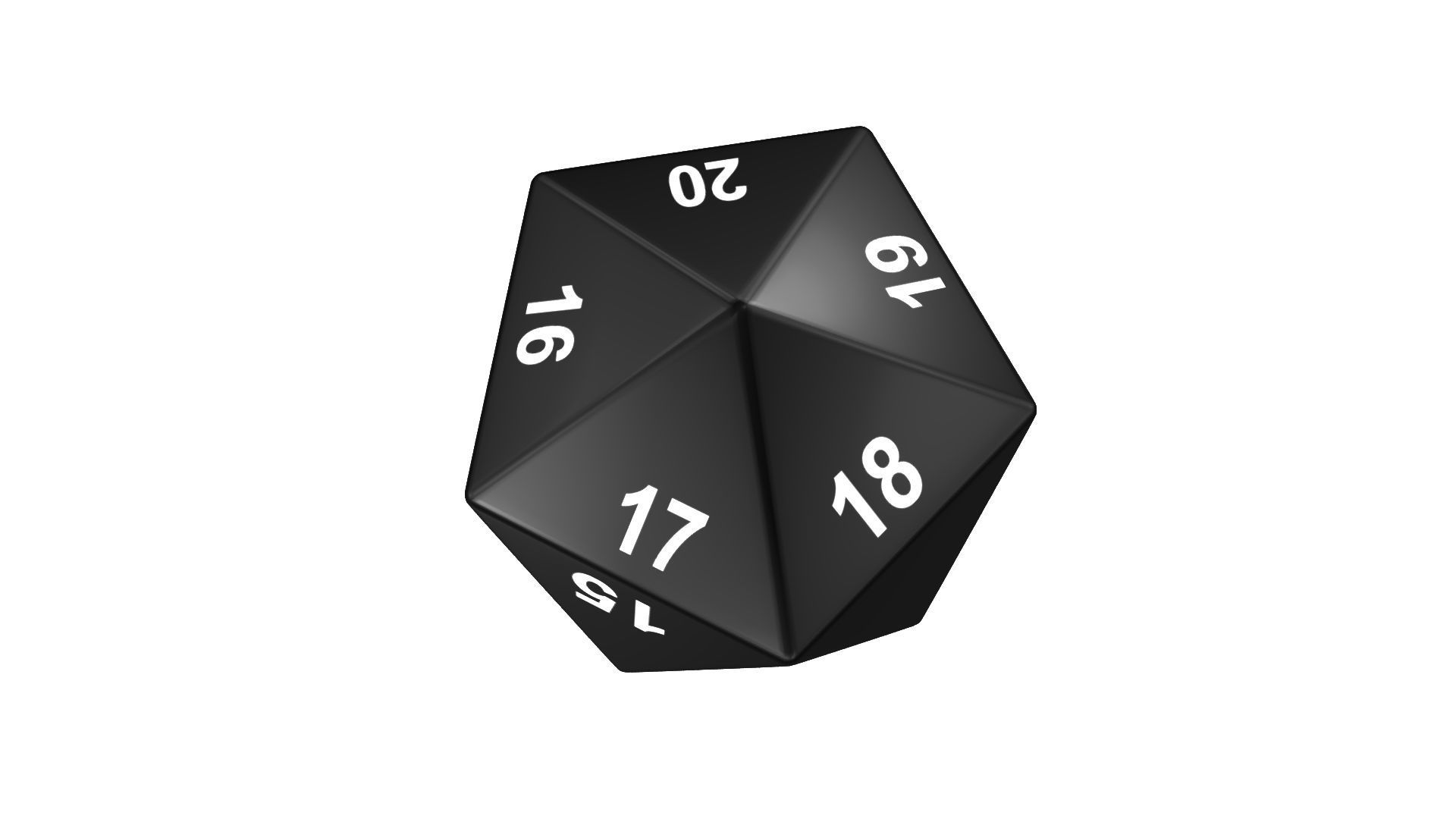 Dice Set Low-poly 3D model_2