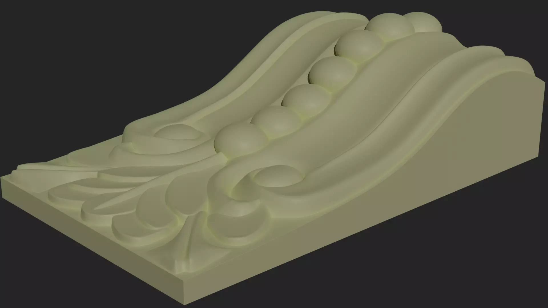Decorative element 3D print model