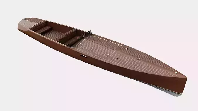 Wooden Run Boat