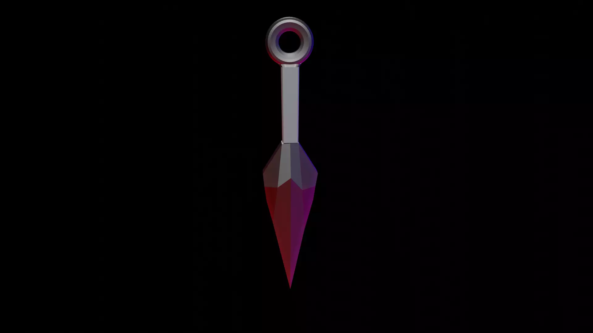 KUNAI sword Low-poly 3D model_0